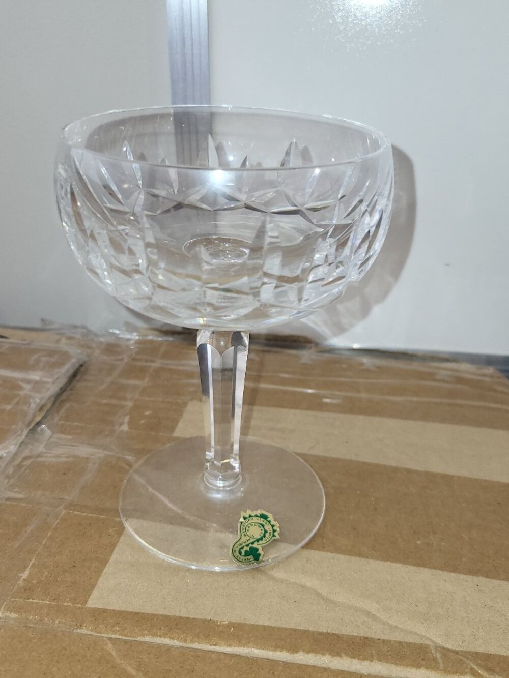 Signed Waterford Crystal Kildare Champagne - Sherbert Glass, 5.25"